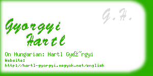 gyorgyi hartl business card